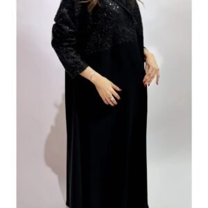 GEYAHEB عباية مميزة بقماش الكريب الملكي