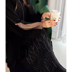 GEYAHEB عباية بتصميم مميز قماش نواعم